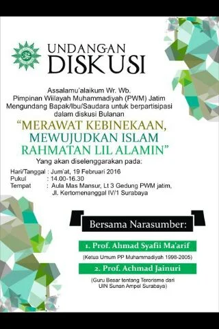 Diskusi Merawat Kebhinekaan