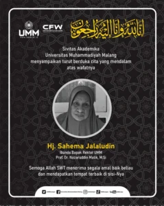 Ibunda Rektor UMM Wafat, Sivitas Akademika Sampaikan Duka Mendalam
