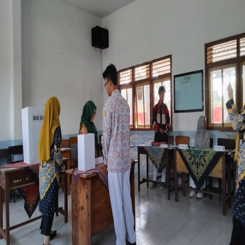 Pesta Demokrasi di Kaki Gunung Raung: SMA Muhammadiyah 4 Songgon Gelar Pemilu IPM dan HW