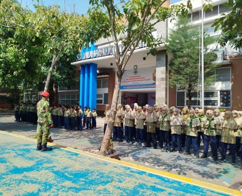 Latih Kepemimpinan Siswa, Berlian Primary School Hadirkan Kokam PDPM Gresik