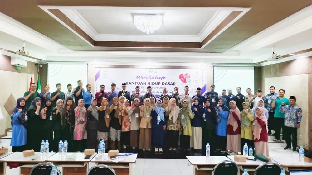 MPKU PDM Sidoarjo Gelar Workshop Bantuan Hidup Dasar: Bekali Guru Muhammadiyah Tanggap Darurat Medis