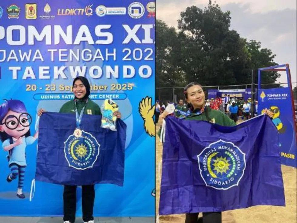 Dua Srikandi Umsida Raih Medali di Pomnas 2025