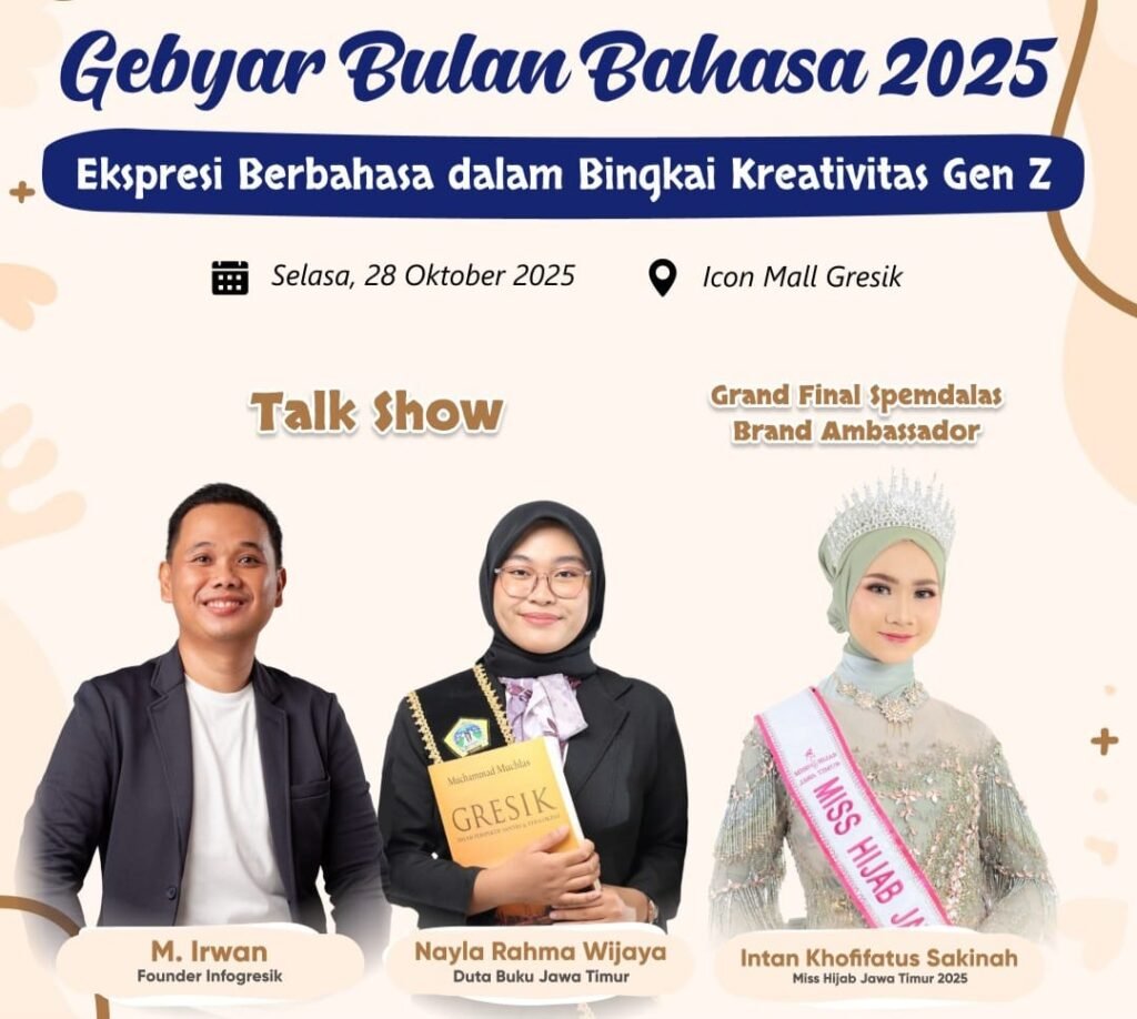 Gebyar Bulan Bahasa Spemdalas Meriah di Icon Mall Gresik