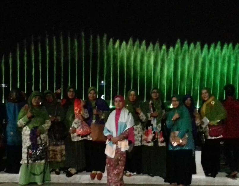 Air Mancur pun Menari Sambut Peserta Tanwir