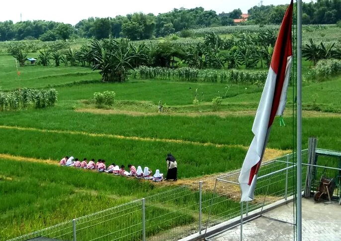 Asyiknya Sekolah “Mewah” Ini Manfaatkan Alam sebagai Sumber Belajar