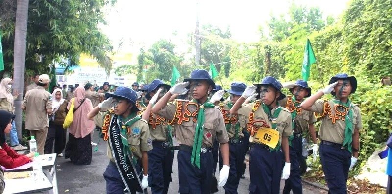 Lomba Gerak Jalan HW dalam Rangka Milad ke-113 Muhammadiyah Sukses Digelar, Inilah Daftar Pemenangnya