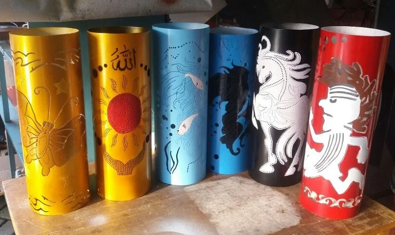 Paralon Bekas Itu Akhirnya Berubah Menjadi Lampu Hias Indah