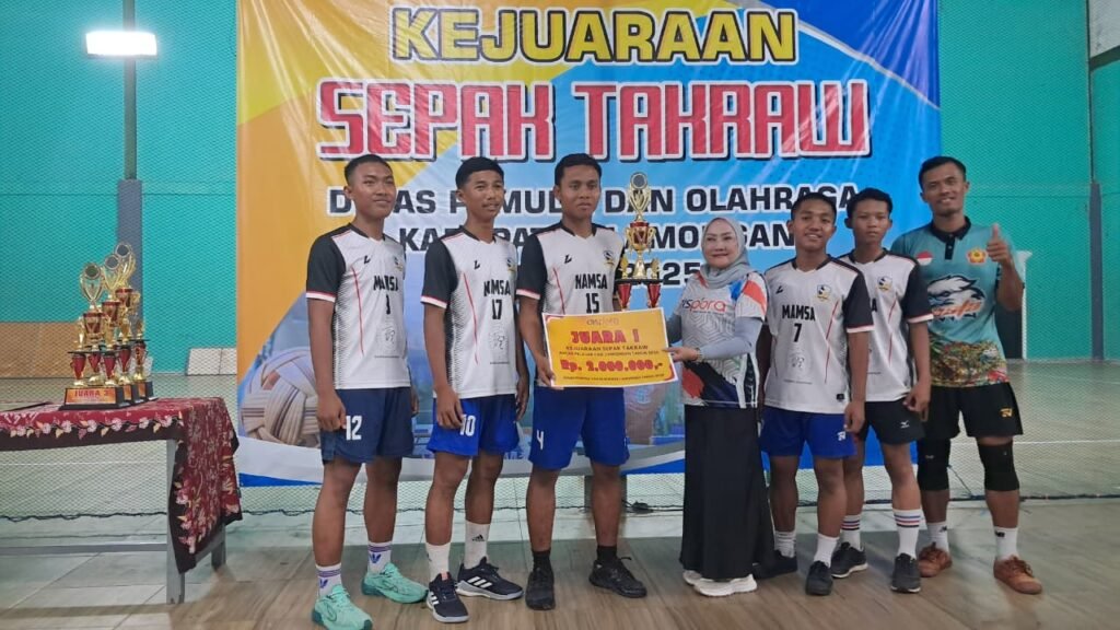 Siswa Mamsaka Raih Juara 1 Sepak Takraw Tingkat Kabupaten Lamongan