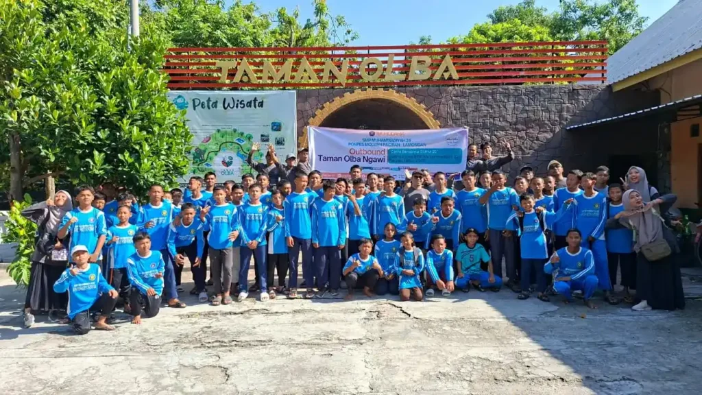 SMP Muhammadiyah 25 Paciran Gelar Outbound Seru di Taman Olba Ngawi