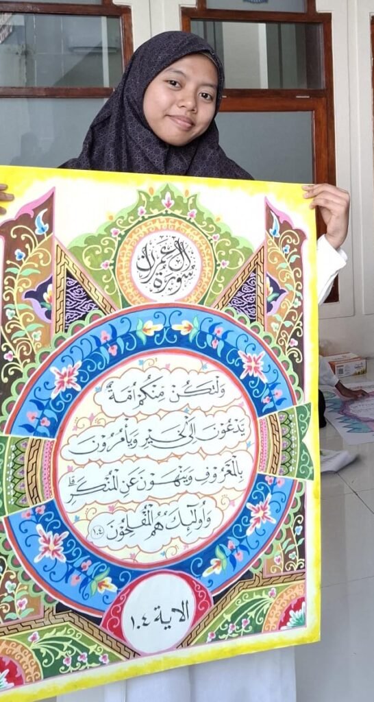 Siswa Mamsaka Raih Juara 4 Lomba Kaligrafi Fashmu 2 PWM Jawa Timur