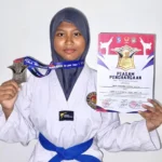 Ukir Prestasi Lagi, Siswi SMP Muhammadiyah 14 Driyorejo Sabet Juara 2 Taekwondo Jawa Timur