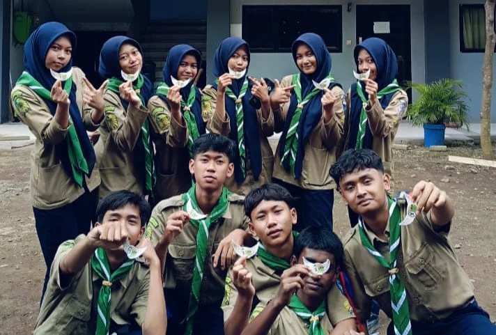 HW SMK Muda Genteng Ikuti Latihan Kepemimpinan Pandu Penghela