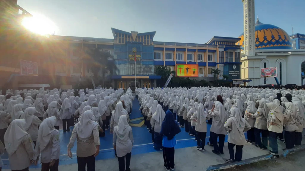 Smamda Sidoarjo Kukuhkan Senam Anak Indonesia Hebat Setiap Jumat Pagi