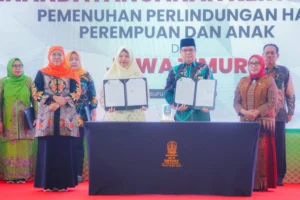 PWNA Jawa Timur Tandatangani Kerja Sama Pemenuhan Perlindungan Perempuan dan Anak