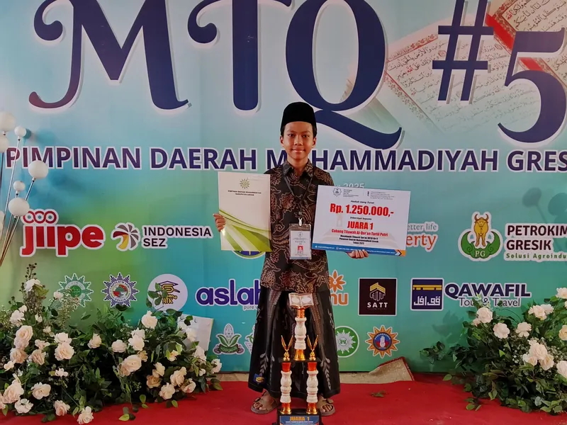 Zaidan dan Zaidan, Kader Muhammadiyah Menganti Raih Prestasi di MTQ Muhammadiyah Gresik