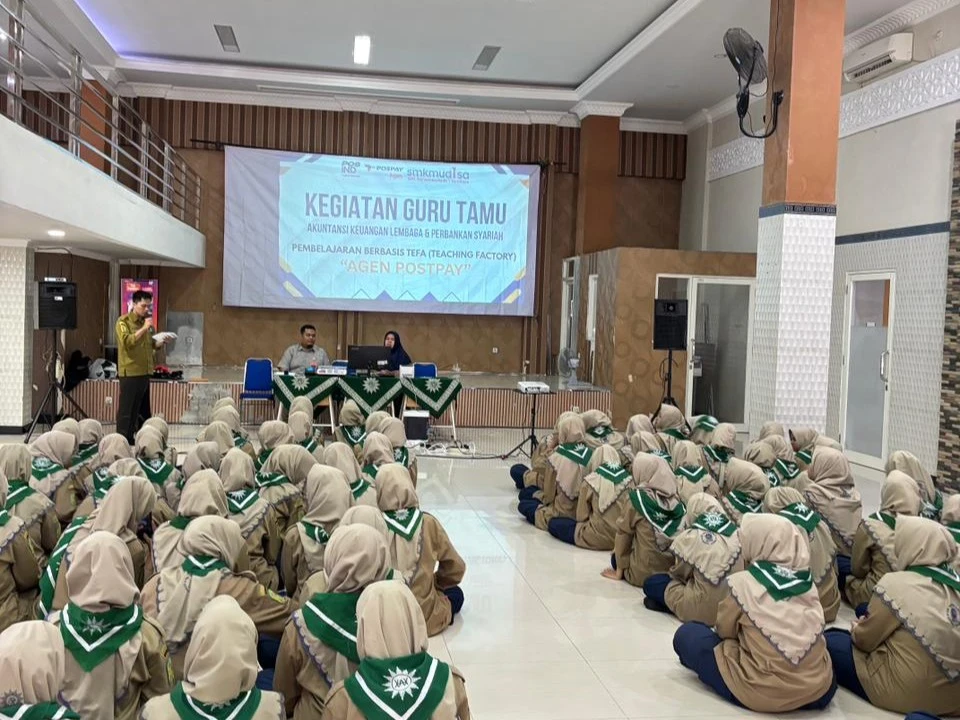 Pos Indonesia sebagai Guru Tamu, Perkaya Wawasan Bisnis Digital dan Logistik Siswa SMK Mudisa 