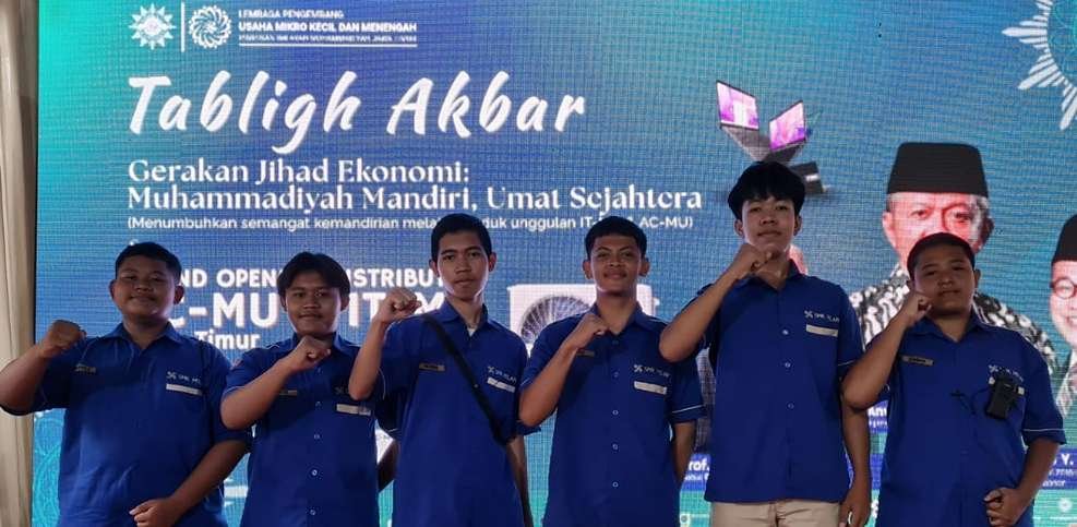 SMK Milan Tulangan Hadir Sebagai Support Media Publikasi Tabligh Akbar & Grand Opening ACMU – ITMU Distributor PWM Jatim