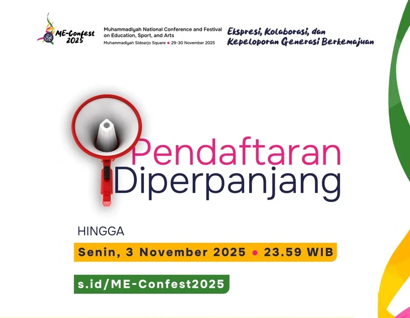 Pendaftaran ME-Confest 2025 Diperpanjang hingga 3 November, Kesempatan Emas bagi Pelajar Muhammadiyah!