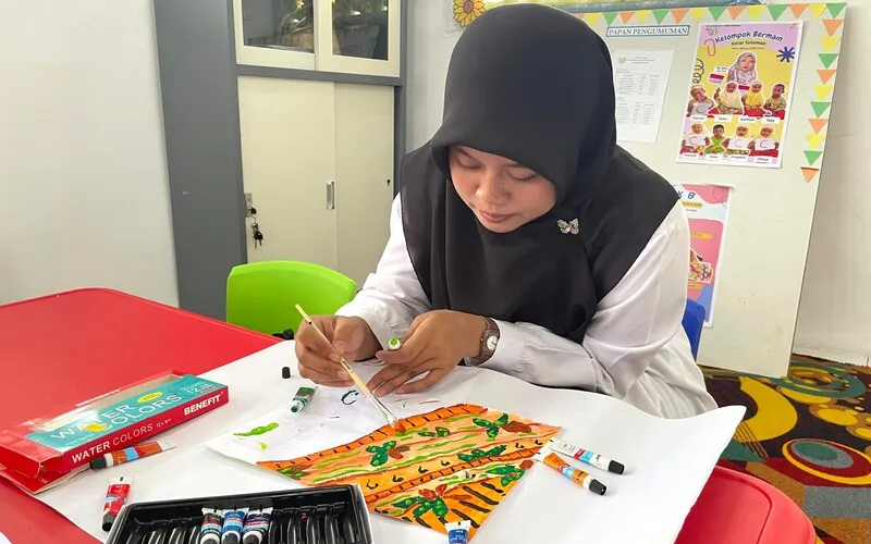 Meriahkan Milad ke-28 IGABA, Guru TK ABA 49 Griya Kencana Ikuti Lomba Desain Seragam Batik