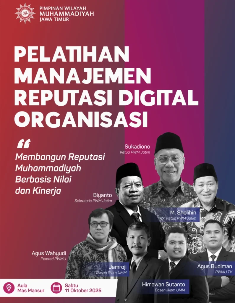 PWM Jatim Gelar Pelatihan Manajemen Reputasi Digital Organisasi