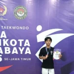 Dimas Agustio, Atlet Taekwondo Smamseven Kembali Harumkan Nama Sekolah di Piala Wali Kota Surabaya