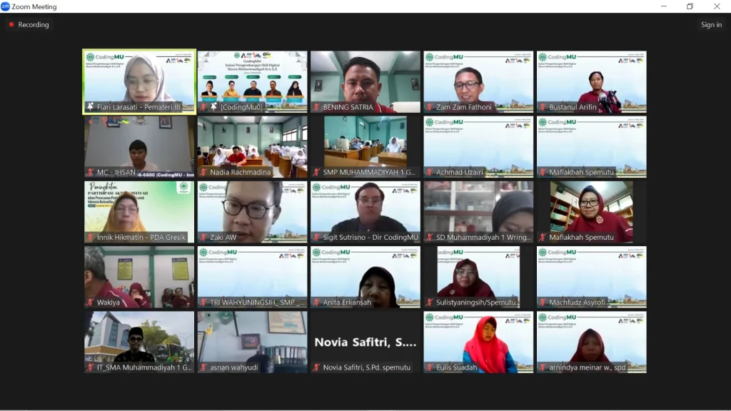 PP Muhammadiyah Support Webinar Codingmu Spemutu