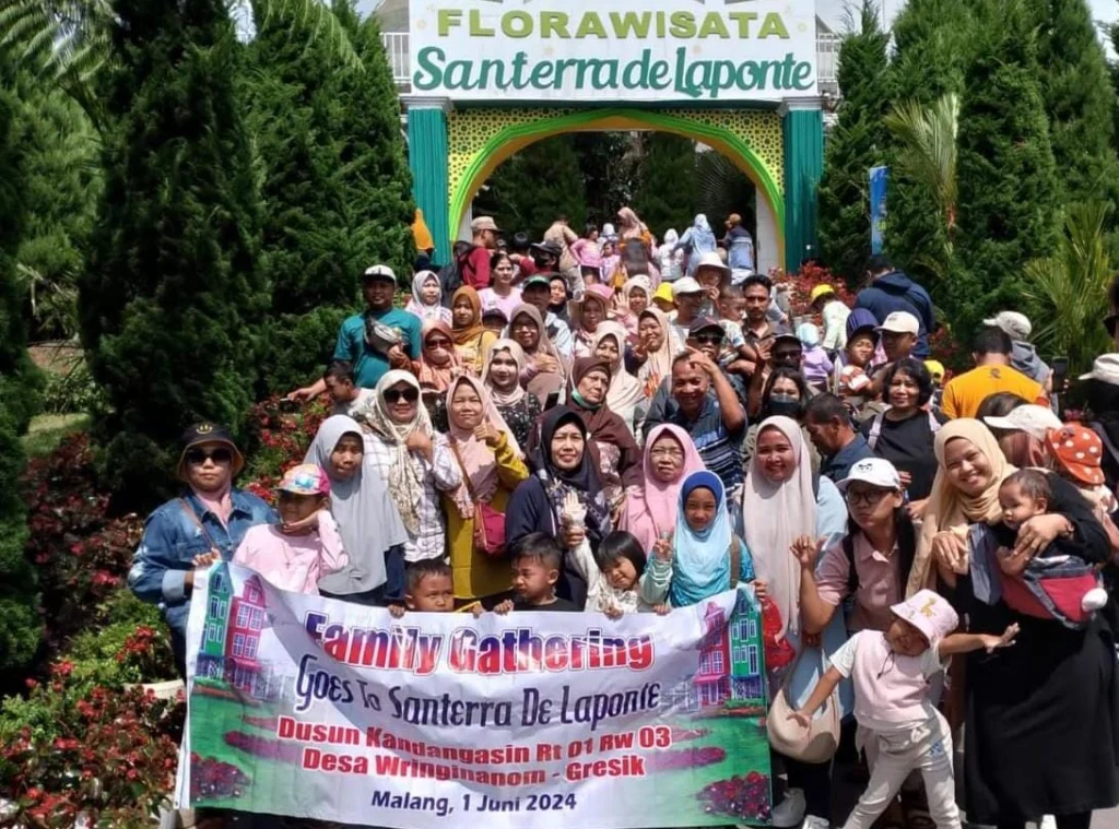 Seru! Family Gathering Warga Kandangasin ke Santerra De Laponte Malang