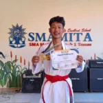 Membanggakan, Atlet Karate Smamita Raih Juara 1 di Kejuaraan Airlangga University Karate Cup 2025
