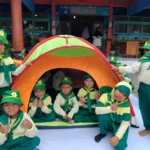 Pandu HW Tunas Athfal TK Aisyiyah 5 Bungah Ikuti Tadabur Alam dan Dirikan Tenda, Begini Keseruannya