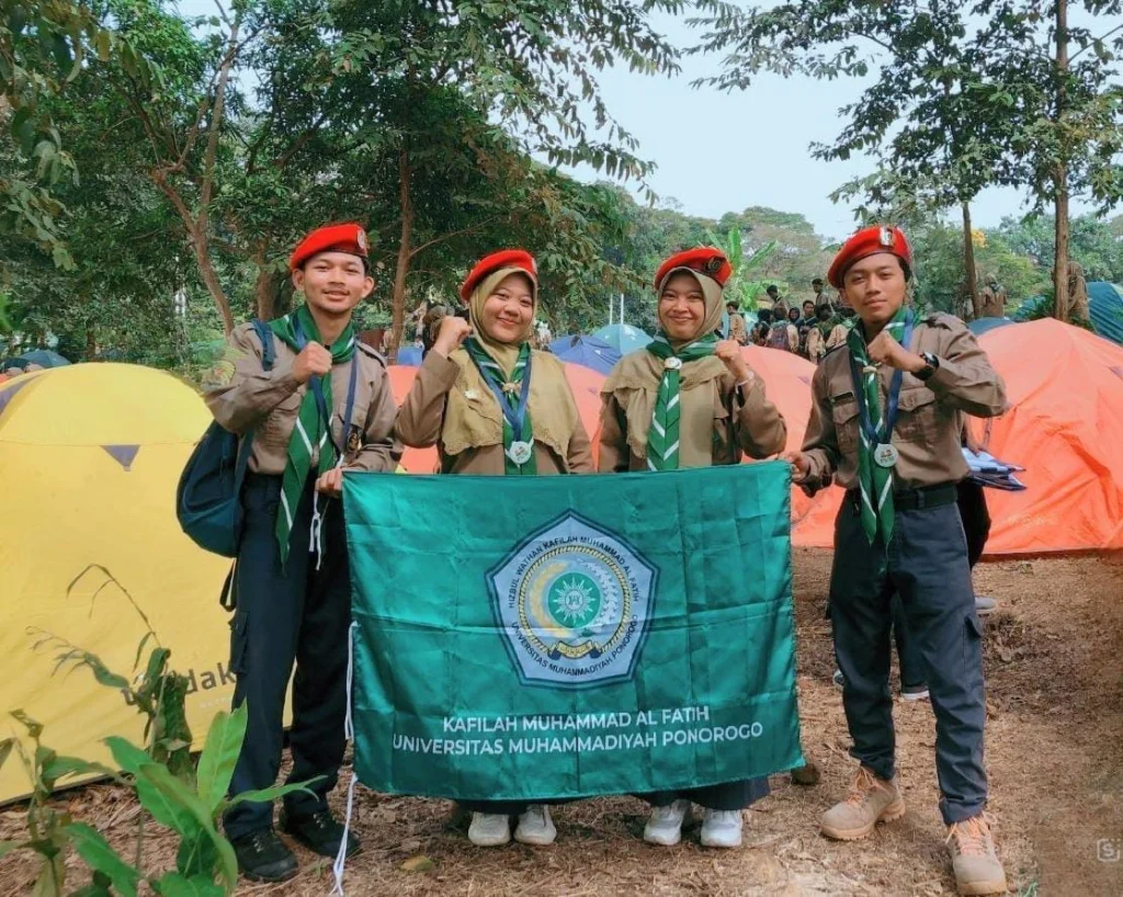Kafilah Muhammad Al Fatih UMPO Tunjukkan Militansi di Kemah Besar HW Jatim