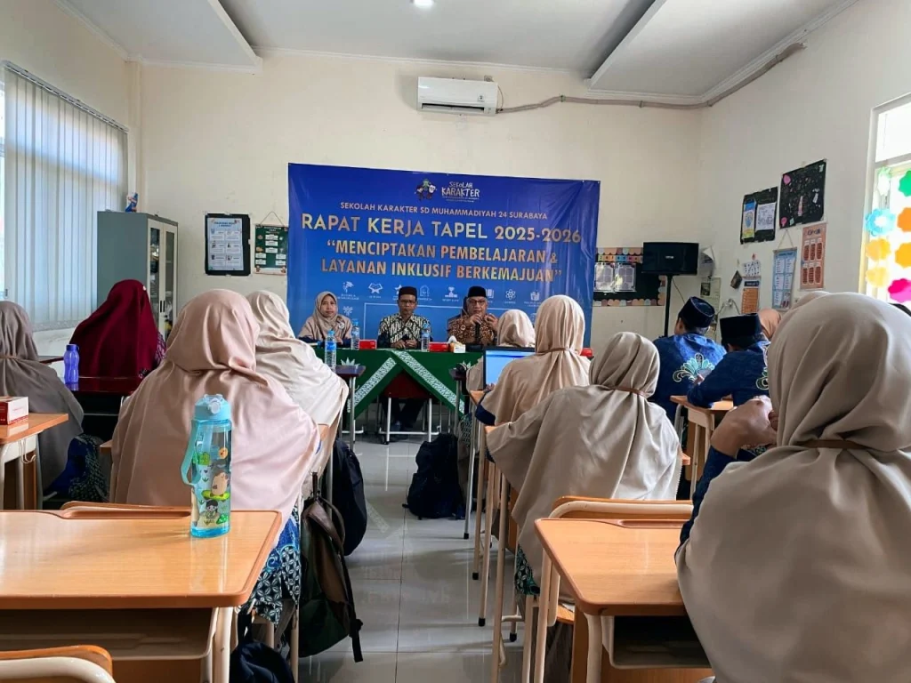 Sekolah Karakter SDM 24 Surabaya Gelar Raker untuk Wujudkan Pembelajaran dan Layanan Inklusif Berkemajuan