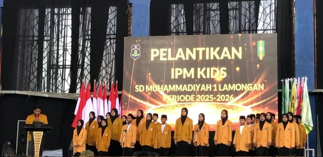 IPM Kids SD Muhammadiyah Lamongan Resmi Dilantik di Acara Milad Ke-58