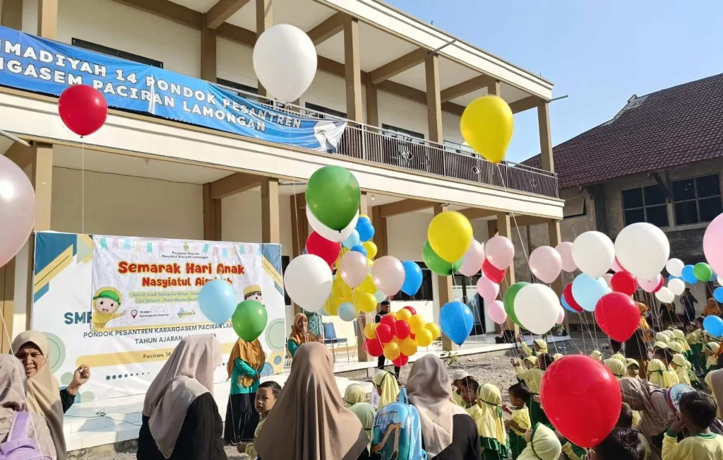 Lepas 250 Balon, PAUD Karangasem 01 Gandeng PDNA Lamongan Peringati HAN 2025
