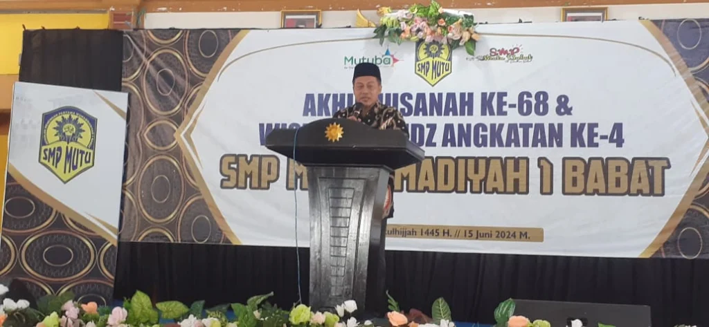 Akhirusanah SMPM 1 Babat, Piet Hizbullah: Pilih Sekolah yang Ada Hafalan