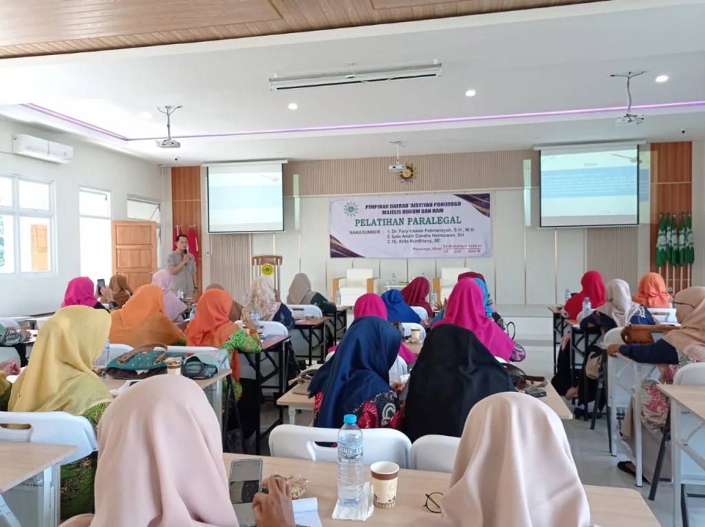 PDA Ponorogo Gelar Pelatihan Paralegal, Fokus Bentuk POSBAKUM