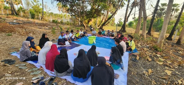 Pramuka Al-Ishlah Sendangagung Adakan Rapat di Lahan Baru