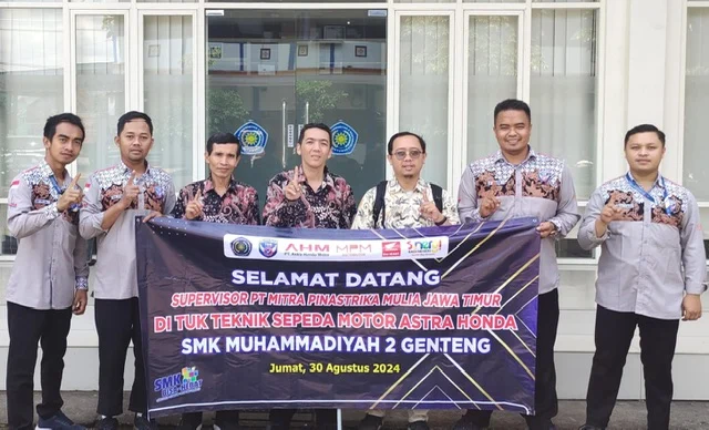 Tingkatkan Kualitas, TSM Honda SMK Muda Genteng Jalani Supervisi Bengkel
