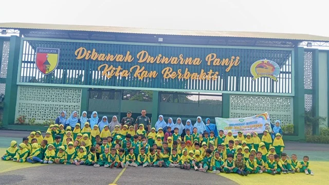 PAUD ABA Percontohan Kunjungi Kodim 0813 Bojonegoro, Belajar Keamanan dan Disiplin Sejak Dini