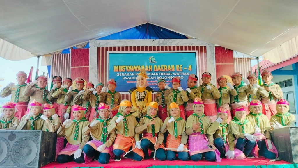 Musyda ke-4 Hizbul Wathan Bojonegoro Dimeriahkan Lomba Drumband