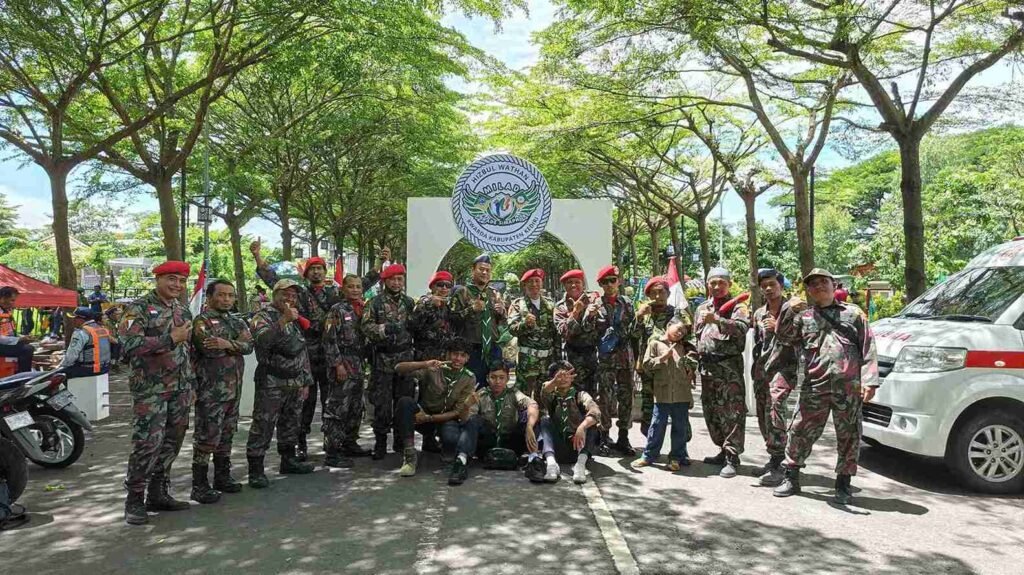 KOKAM Marda Kabupaten Kediri Amankan Milad Muhammadiyah ke-113 di SLG