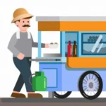 Penjual Bakso di Serambi Masjid, Sambil Jualan Bisa Tetap Shalat Berjamaah