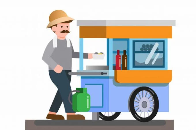 Penjual Bakso di Serambi Masjid, Sambil Jualan Bisa Tetap Shalat Berjamaah