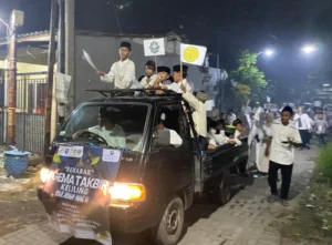 Sambut Iduladha 1446 H, Jamaah Masjid Baitul Ukhuwah Gelar Takbir Keliling