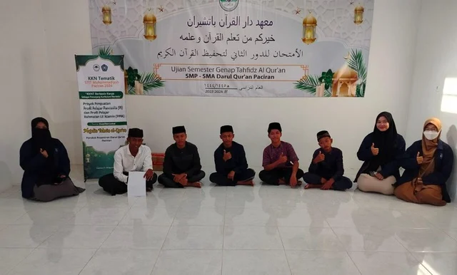 Mahasiswa KKNT STITM Paciran Sukses Gelar Proyek P5 dan PPRA Bertema Kearifan Lokal dengan Tasmi’ Al-Qur’an