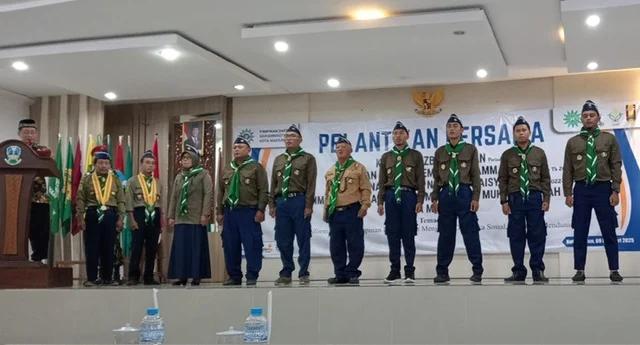 Sah, Kwarda Hizbul Wathan Kota Madiun Disahkan Dalam Pelantikan Bersama