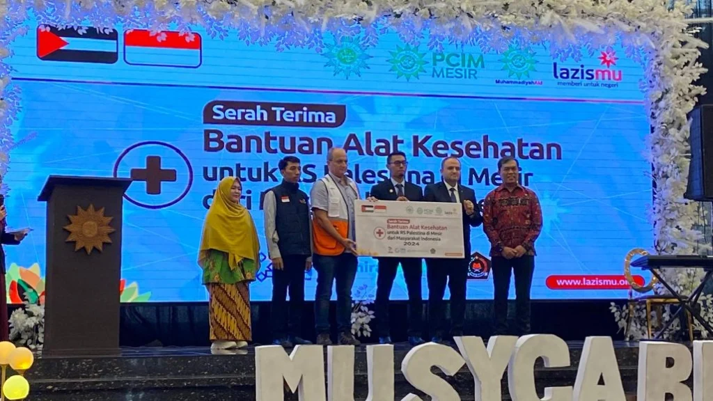 Lazismu PCIM Mesir Berikan Bantuan Ribuan Dolar untuk Rumah Sakit Palestina
