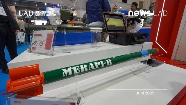 Rudal Merapi Karya UAD Mejeng di Indonesia Defence Expo 2025