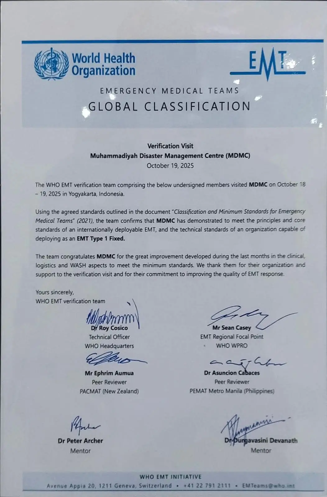 EMT Muhammadiyah: Jejak Panjang, Pengakuan Dunia