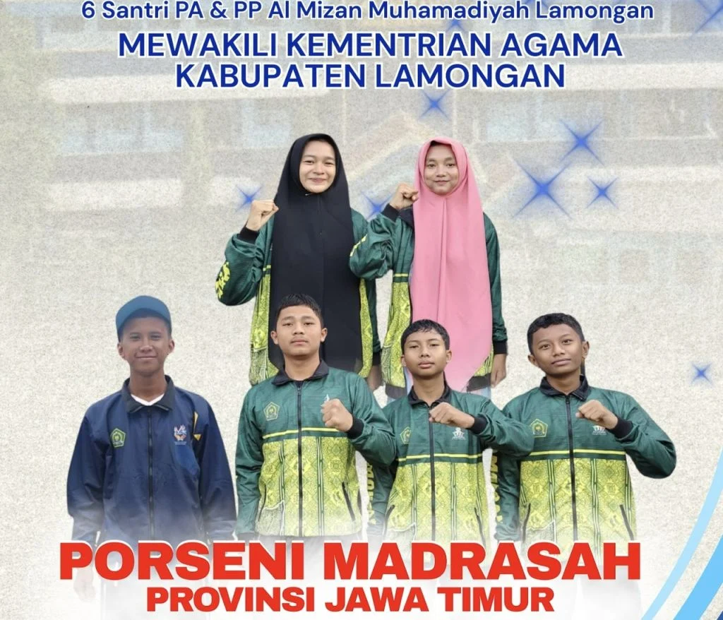 Enam Santri Al Mizan Wakili Kabupaten Lamongan di Porseni Jatim