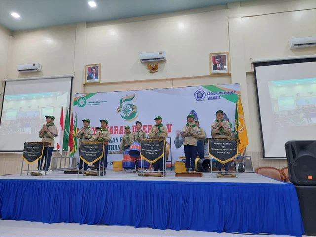 Musyawarah Daerah Hizbul Wathan Surabaya Dimeriahkan dengan Musik Patrol